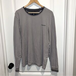 Ted‎ Baker Pullover Crewneck Sweater Mens L Grey Light Weight.